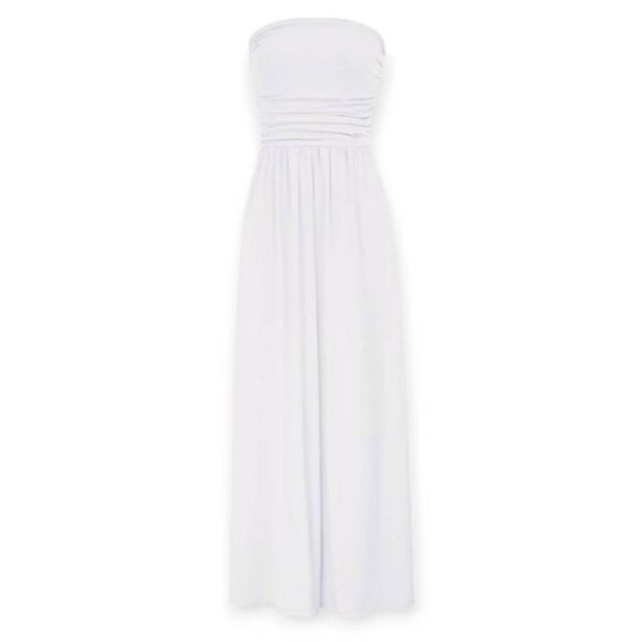 Grace Karin Dresses & Skirts - GRACE KARIN WHITE STRAPLESS MAXI DRESS SZ.XL EUC